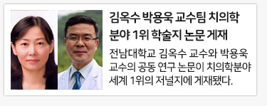 김옥수 박용욱 교수팀 치의학분야 1위 학술지 논문 게재